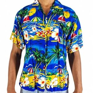 VINTAGE HAWAIIAN VACATION BEACH SHIRT